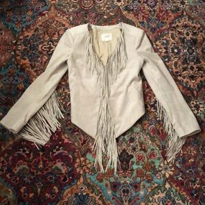 Guess Faux Suede Fringe Jacket